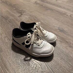 adidas Kids White and Black Lace-Up Sneakers